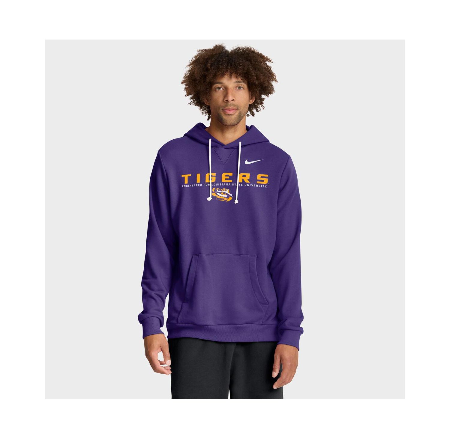Men's Purple LSU Tigers 2025 Sideline Standard Issue Dri-FIT Hoodie