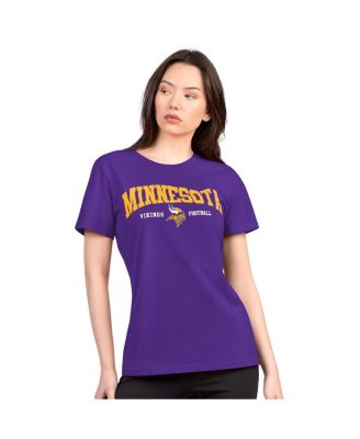 G-III 4Her by Carl Banks - Women's Purple Minnesota Vikings Super-Slim Lightweight Winning Crew T-Shirt