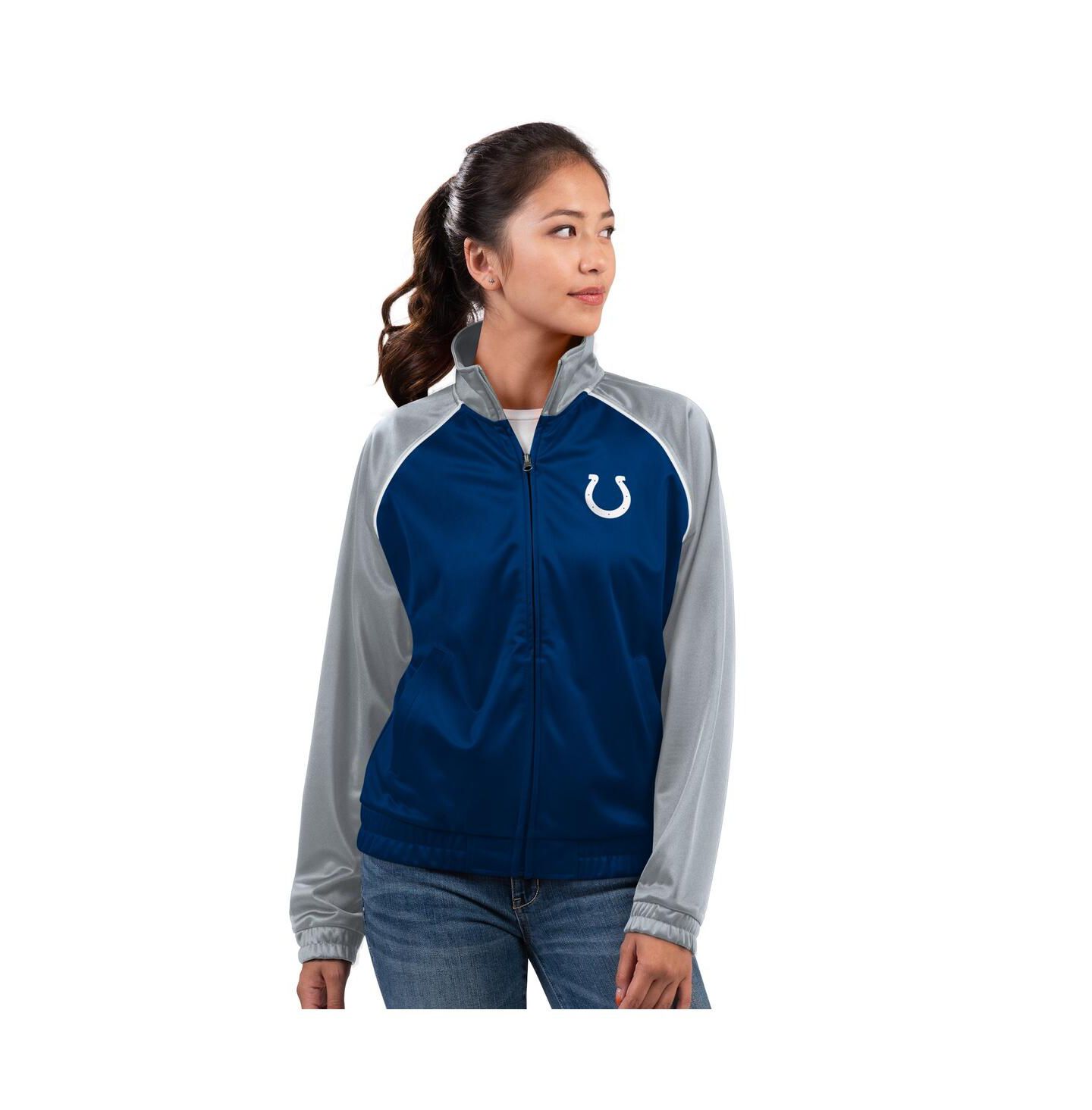 Женская куртка G-III 4Her by Carl Banks Royal Indianapolis Colts Replay Full-Zip Track Jacket — фото 1