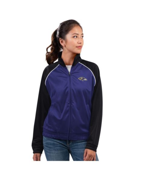 Женские куртки G-III 4Her by Carl Banks Women's Purple Baltimore Ravens Replay Full-Zip Track Jacket