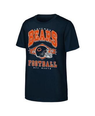 Outerstuff - Big Boys and Girls Navy Chicago Bears Kick Off T-Shirt