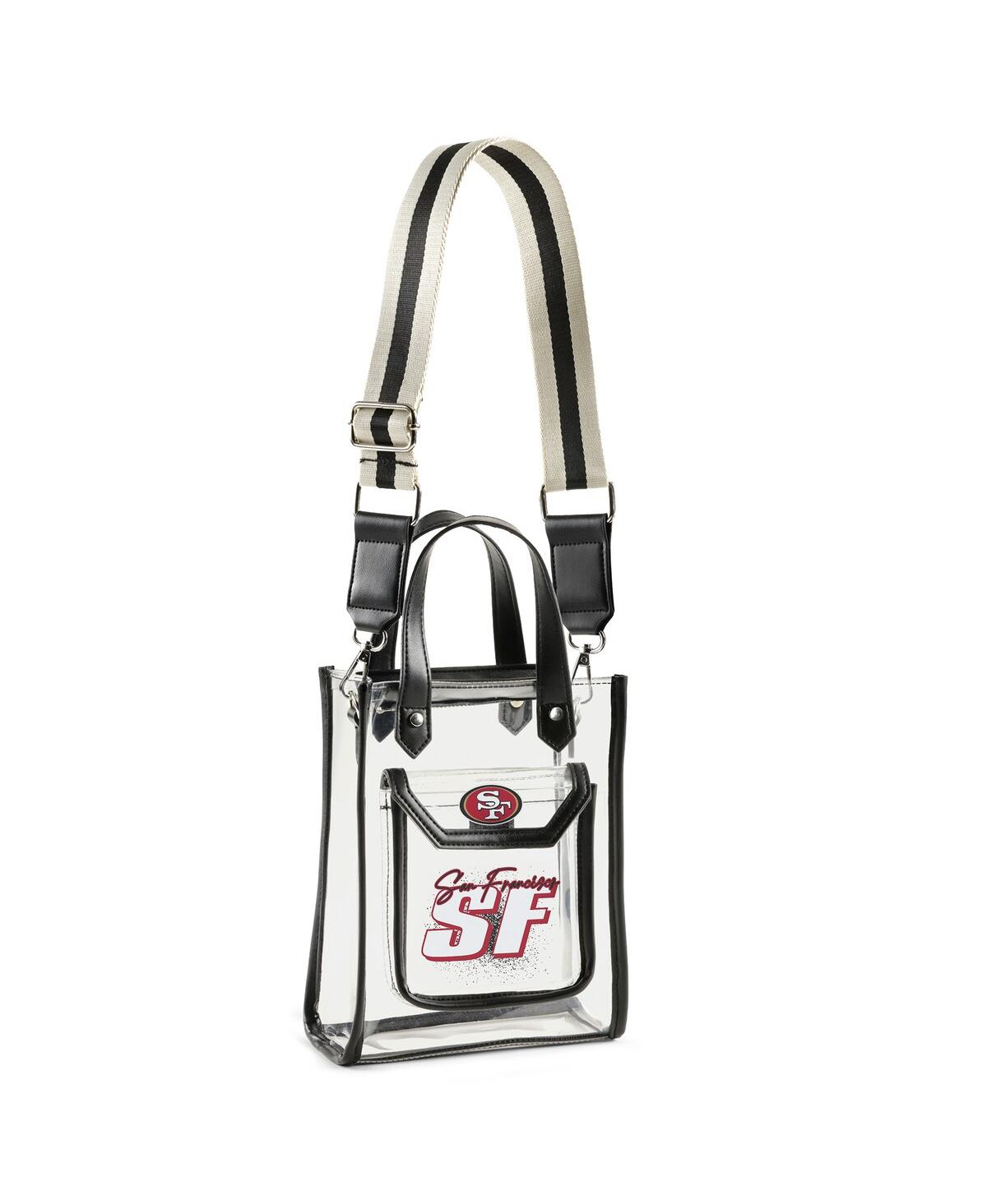 Wear By Erin Andrews San Francisco 49ers Clear Stadium Crossbody Purse With Coin Pouch In Transparent