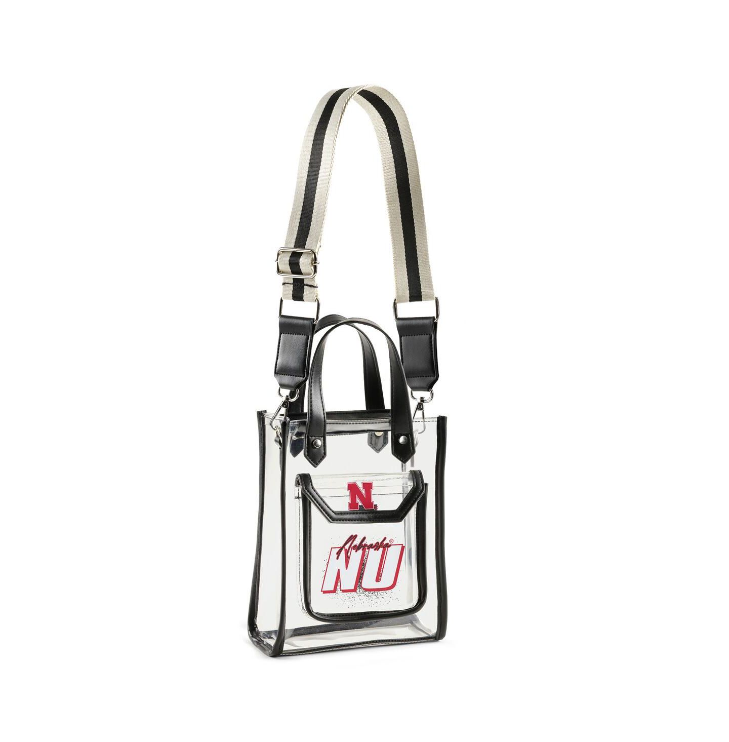 Женская сумка WEAR by Erin Andrews Nebraska Huskers Clear Stadium Crossbody Purse with Coin Pouch — фото 2