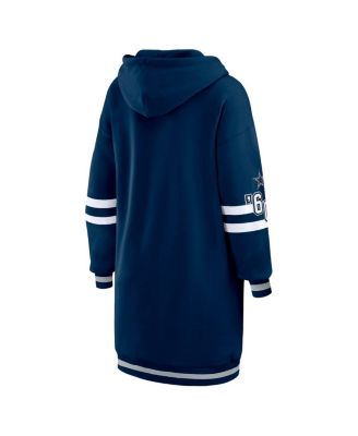 Women's Navy Dallas Cowboys Hoodie Dress
