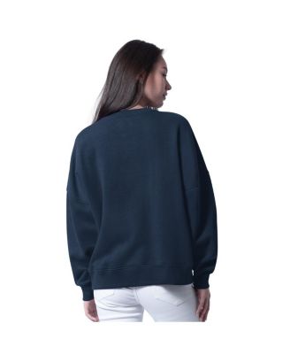 Women's Navy Dallas Cowboys Oversized Feud Sweatshirt