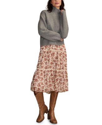 Women's Ribbed Mock-Neck Sweater