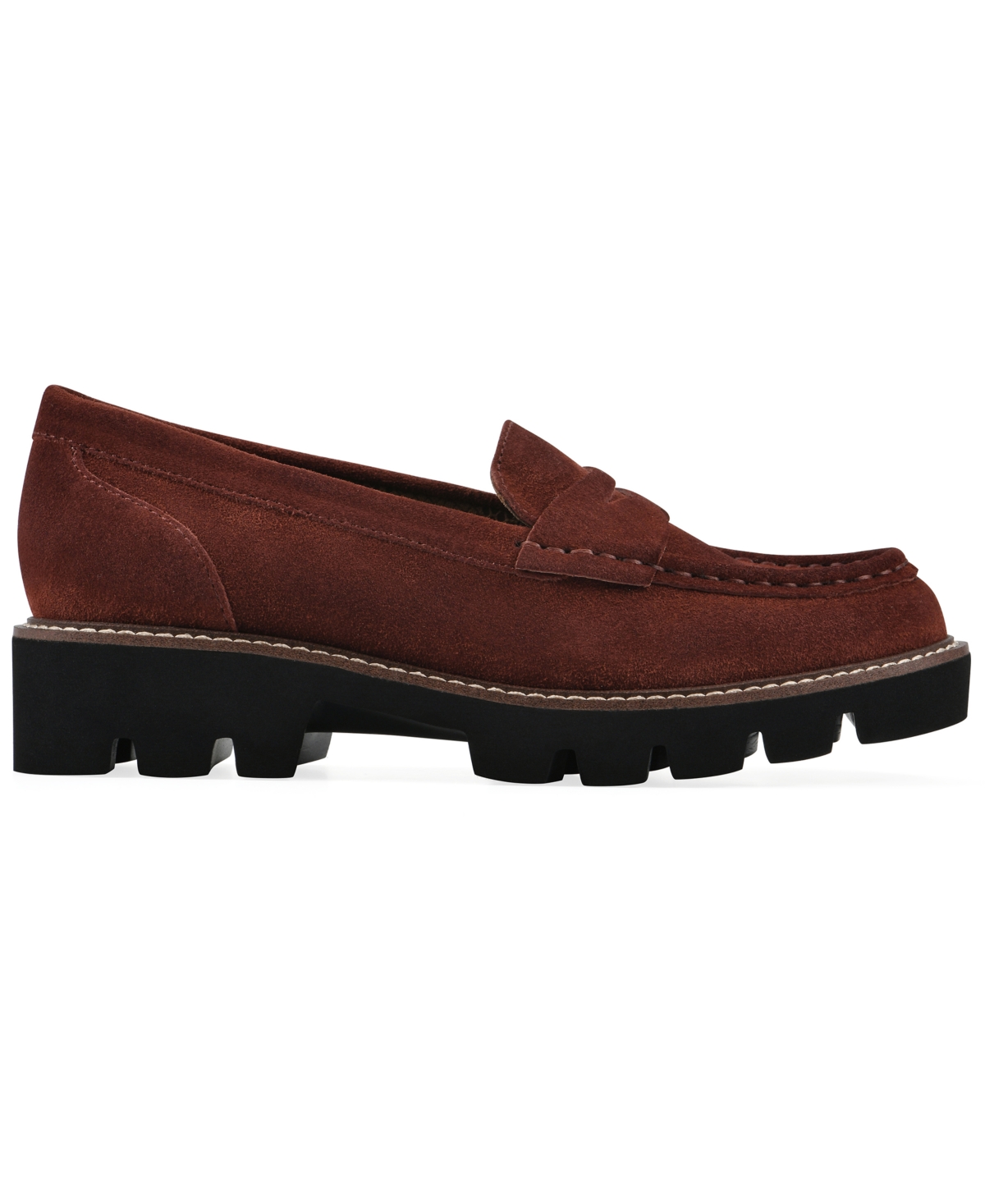 White Mountain Women's Gunner Lug Sole Loafers In Brown