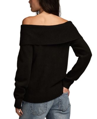 Women's Cloud Off The Shoulder Pull On Sweater