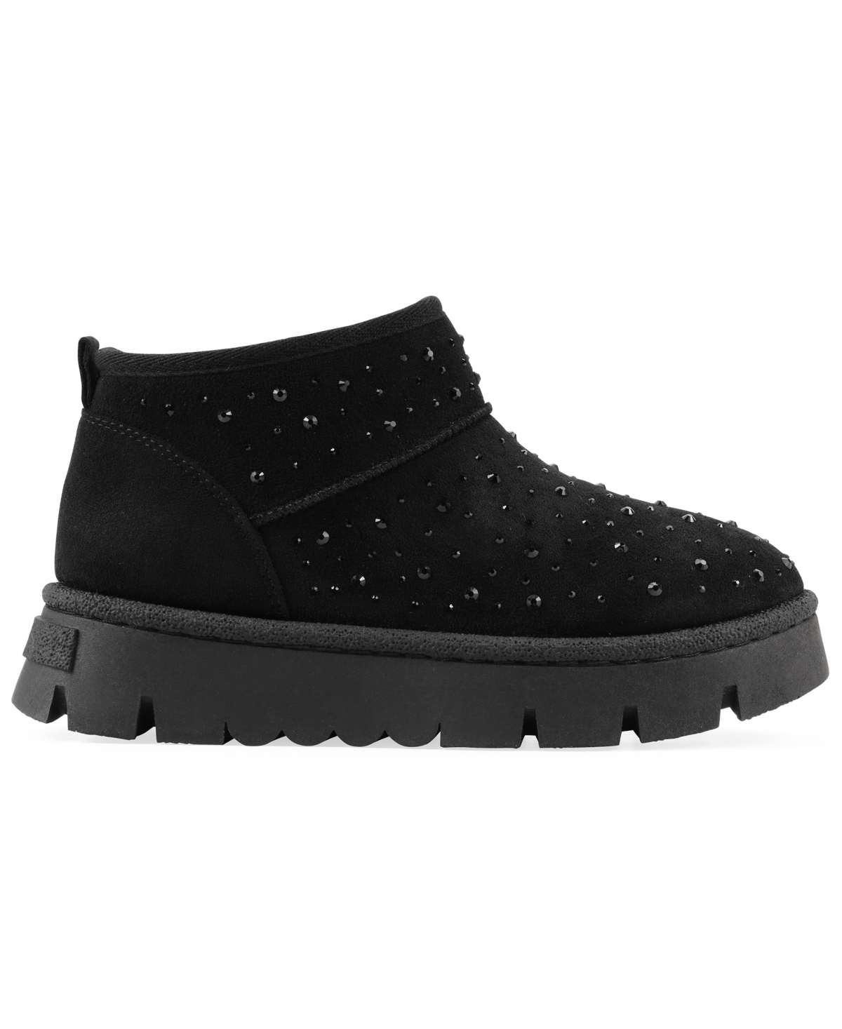 White Mountain Women's Tomas Faux Fur Bootie In Black