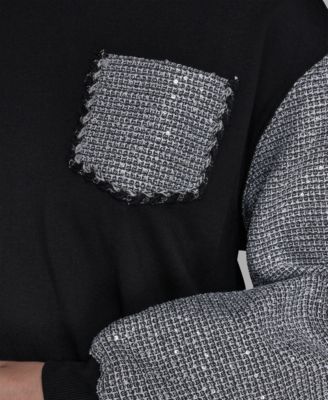 Women's Embellished Sleeve Sweatshirt