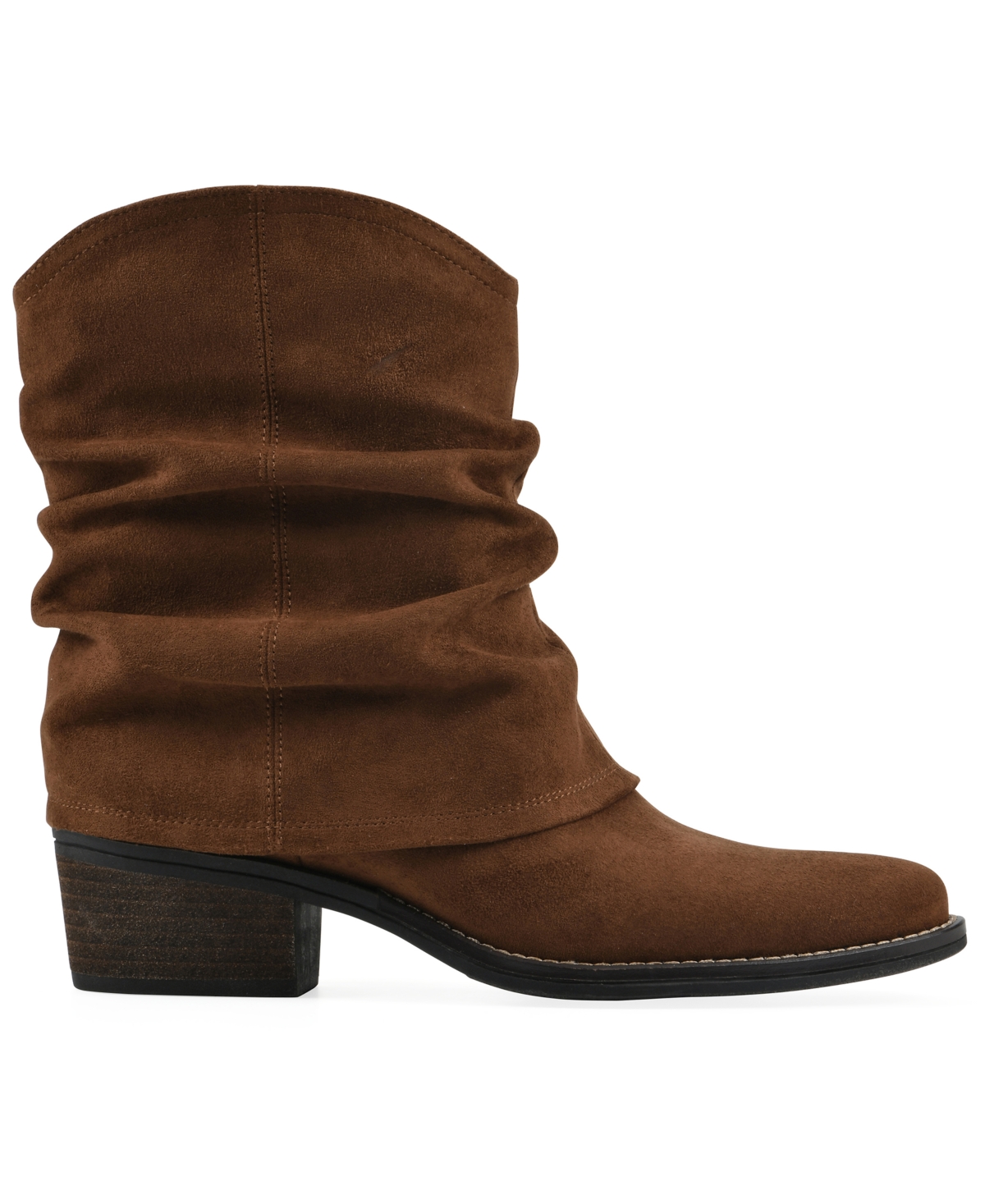 White Mountain Women's Alden Mid Calf Western Booties In Brown