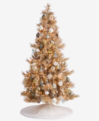 Blessed Glass Gold-Tone Striped Finial Ornament, Macy's Exclusive