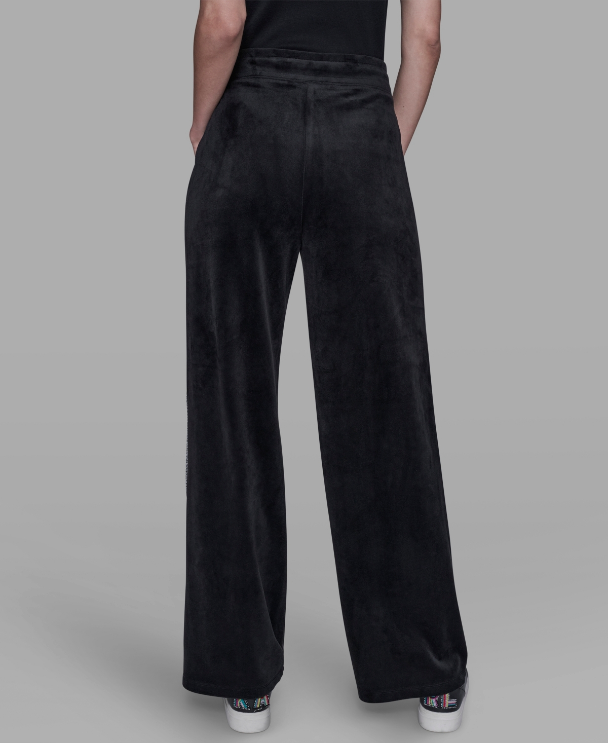 Karl Lagerfeld Women's Pull On Track Pants In Animal Print