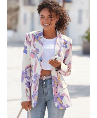 Women's Floral Print Blazer