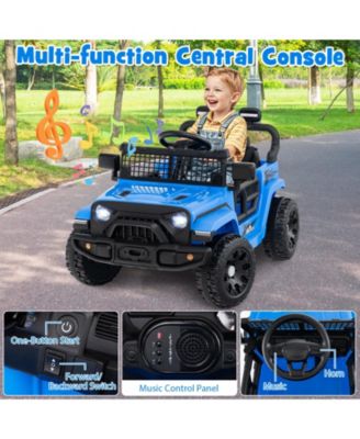 Kids Ride on Car Truck 12V Battery Powered Electric Vehicle w/ Foldable Mirrors
