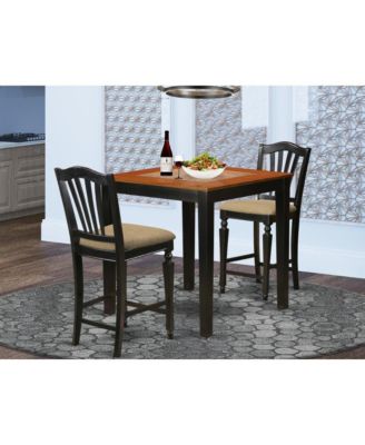 3 Pc pub Table set - high top Table and 2 Kitchen Chairs
