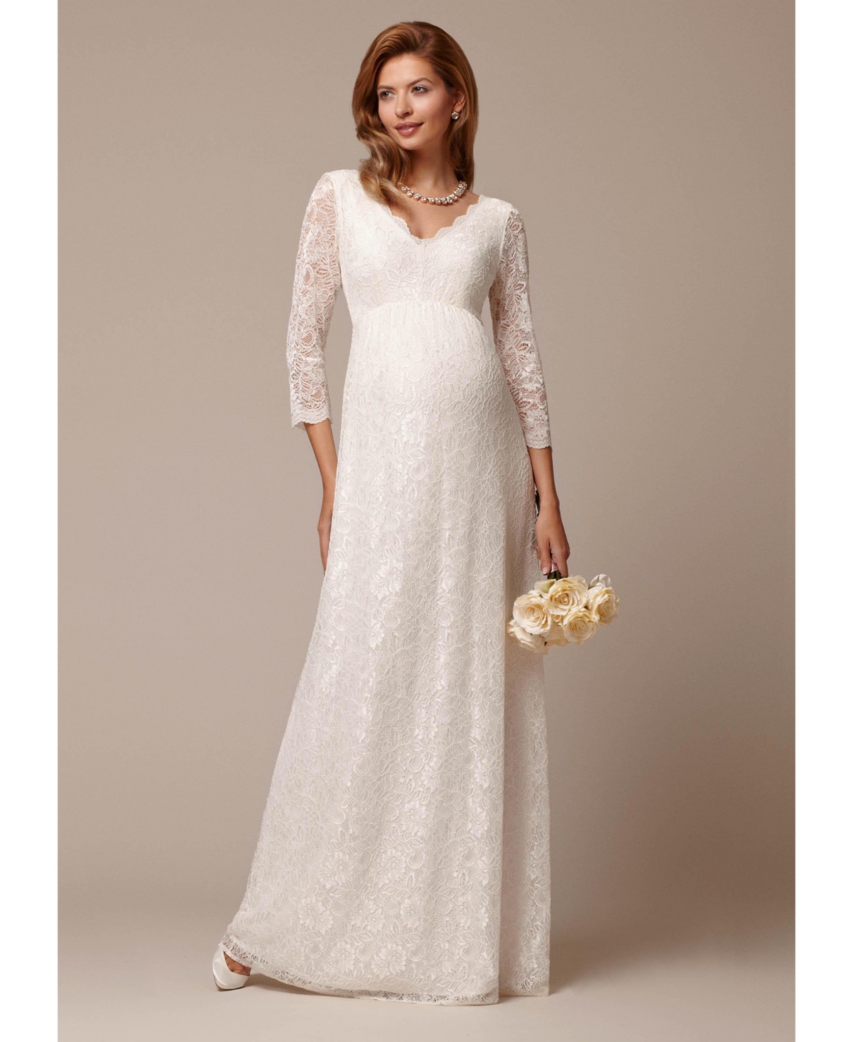 Tiffany Rose Maternity Chloe Lace Wedding Gown