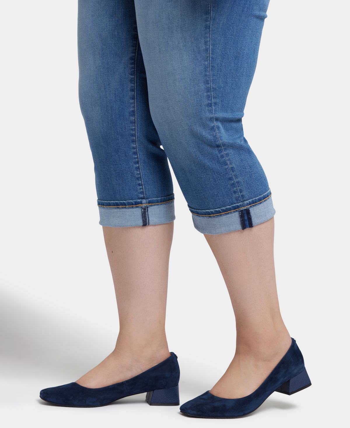 Nydj Plus Marilyn Straight Crop Jeans