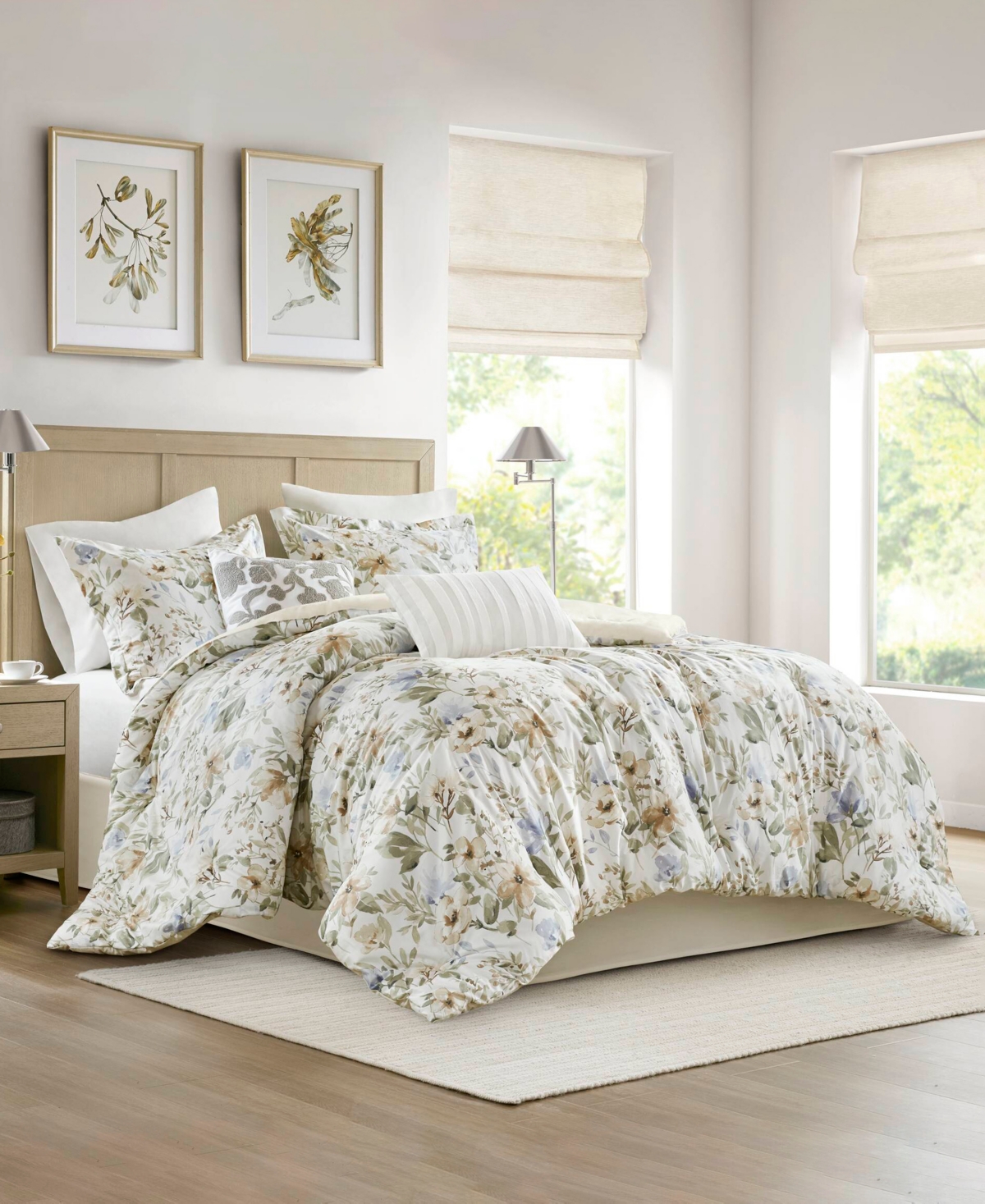 Harbor House Herbal Print Oversized 6-pc. Comforter Set, Cal King In Multi