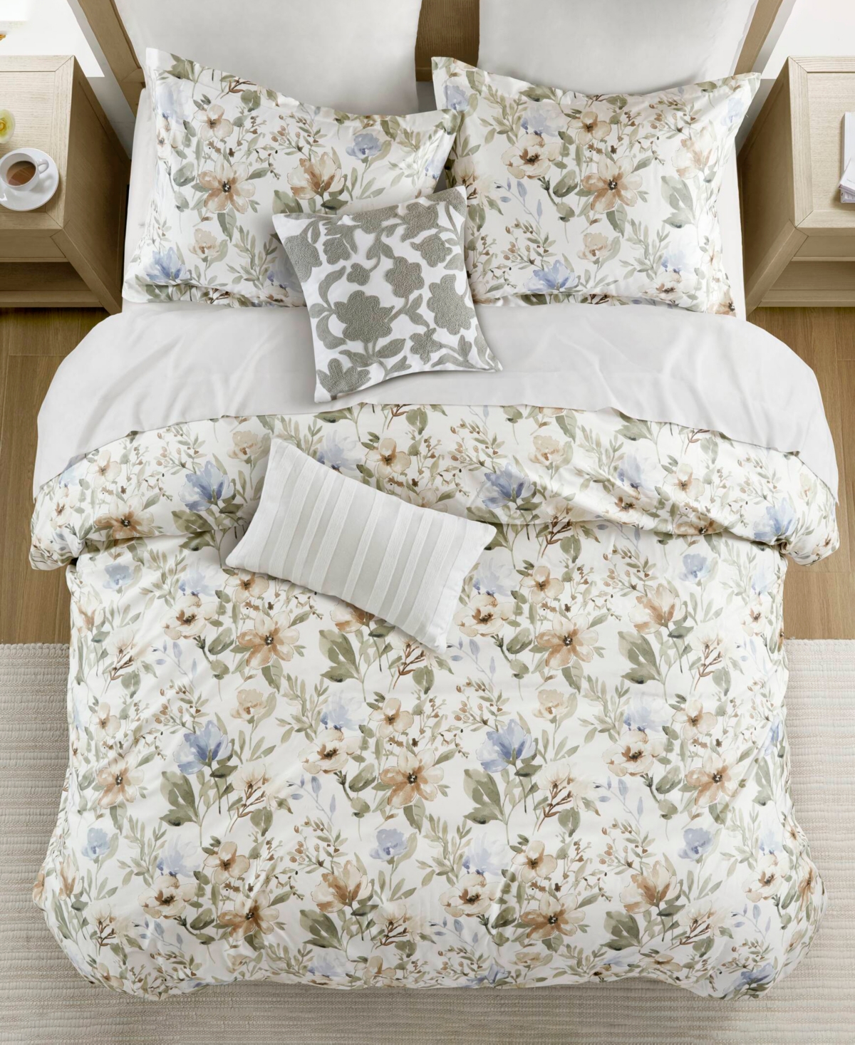 Harbor House Herbal Print 5-pc. Duvet Cover Set, King/cal King In Multi