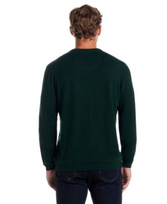 Men's Cotton Cashmere Holiday V-Neck Sweater