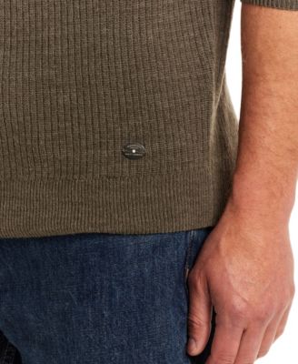 Men's Soft Touch Ribbed Henley Sweater