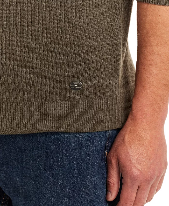 Men's Soft Touch Ribbed Henley Sweater - thumbnail 4