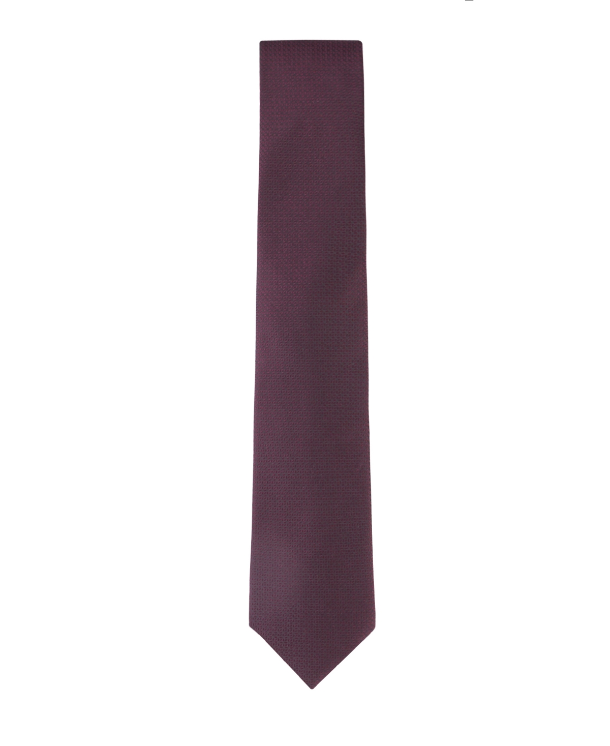 Calvin Klein Men's Lily Micro Geometric Tie In Burgundy
