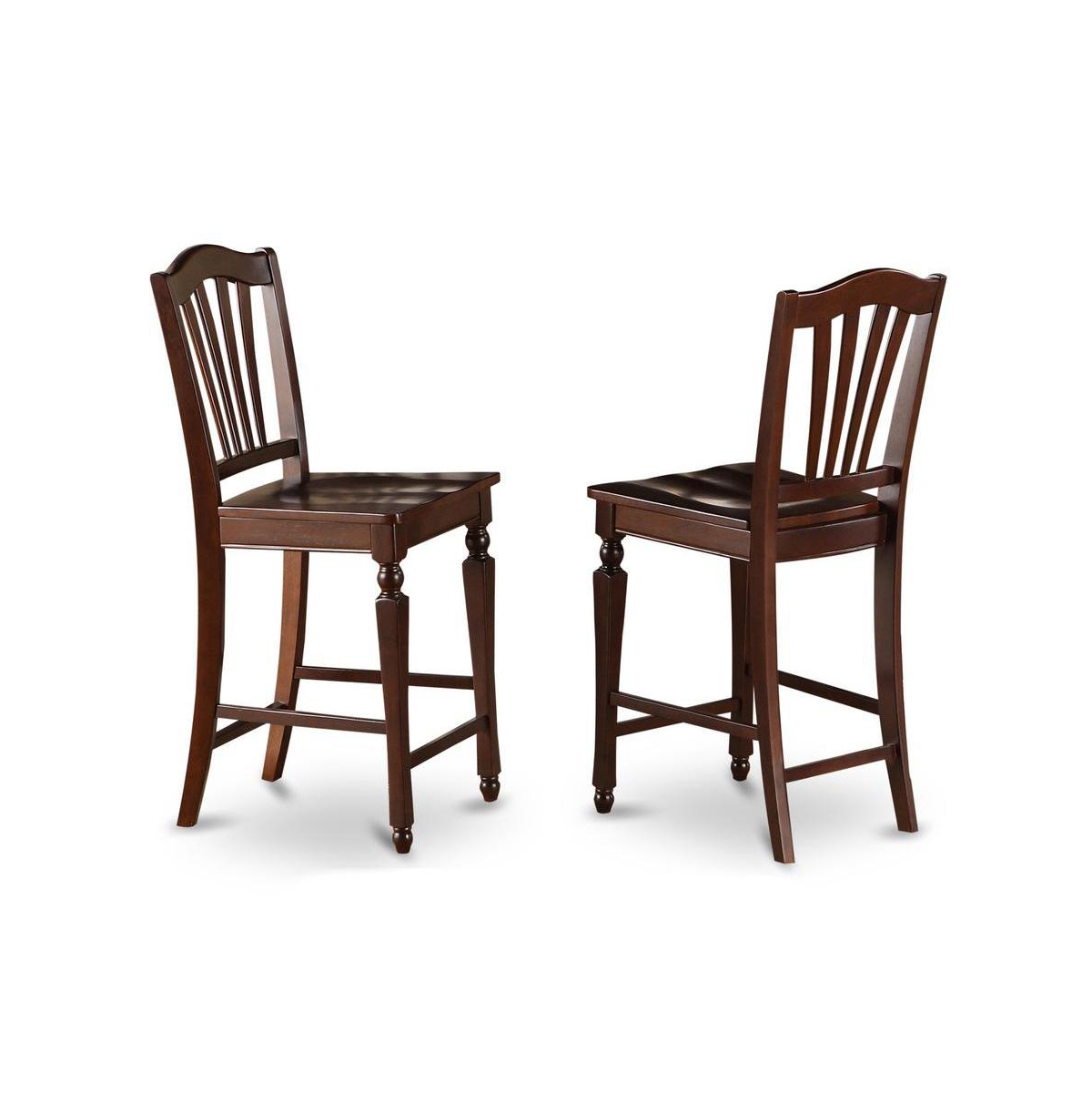 East West Furniture 5 Pc pub Table set - Kitchen dinette Table and 4 Kitchen bar stool.