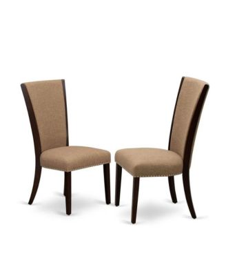 Wood 3-Piece Dining Set with Square Table and 2 High Back Chairs