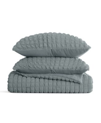 Textured Seersucker Box 3-Pc. Comforter Set, Twin/Twin XL