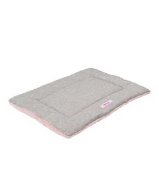 Flora Extra Large Classic Cottage Linen/Plush Ultra Soft Reversible Pet Bed & Crate Mat with Washable Cover