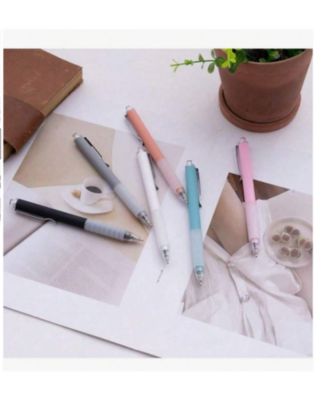 18 Pcs Ballpoint Pens Medium Point 1mm Black Ink Work Pen With Super Soft Grip Ball Point Pen For Men Women Retractable Office Pens