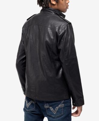 Men's Utility Jacket With Faux Shearling Lining