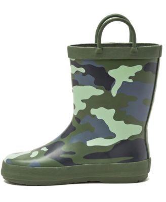 Kids Pull On Splash Rubber Rain Boots