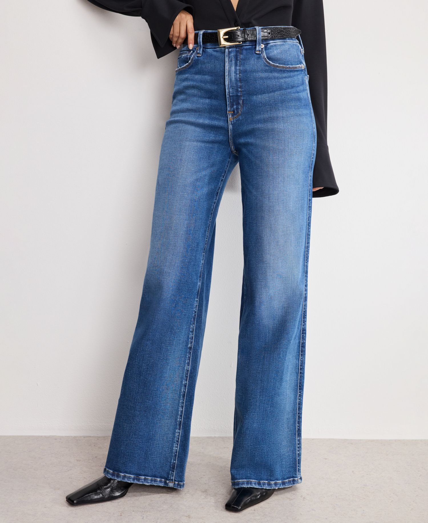 Women's Soft Tech Good Skate Wide Leg Jeans, Regular & Plus Size