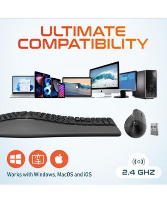 KB250 Wireless Ergo Keyboard and S38 Wireless Mouse