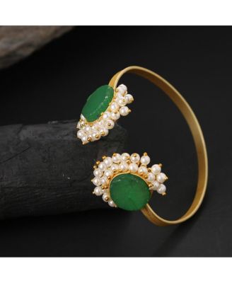 Women's Cluster Stone Cuff Bracelet