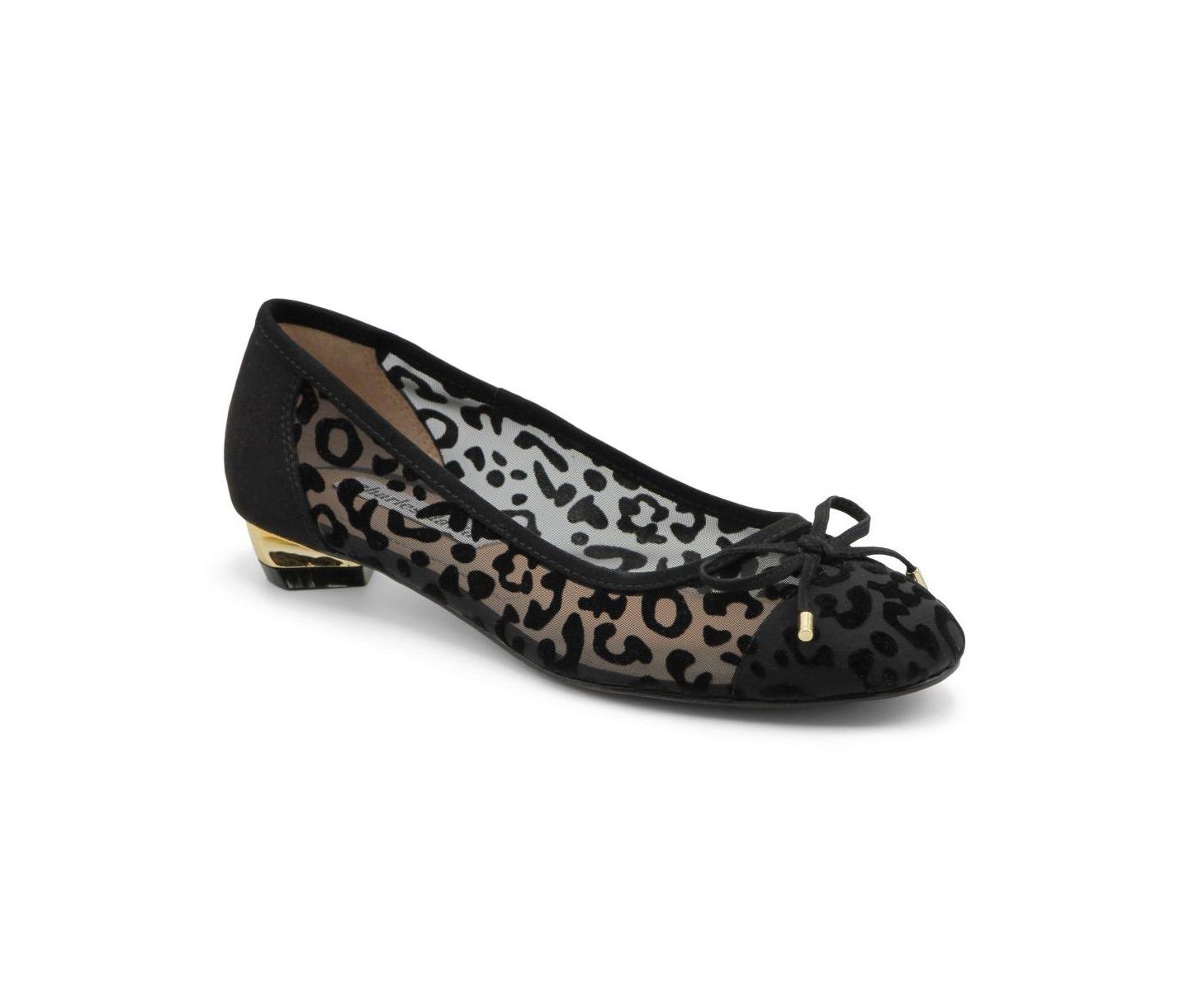 Обувь Charles David Womens Maize Flat Dress Shoe, цвет: Чёрный леопардовый — фото 1