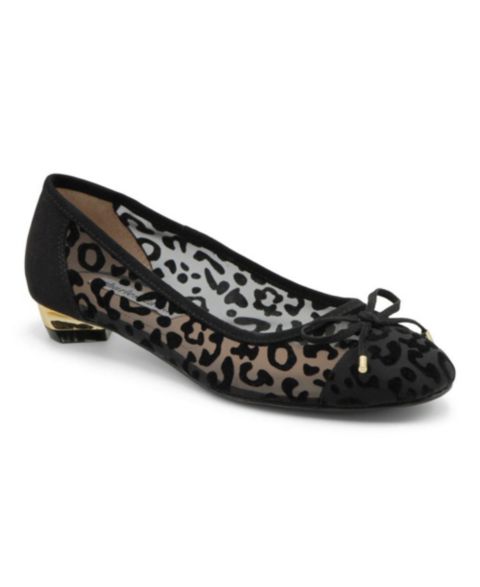 Обувь Charles David Womens Maize Flat Dress Shoe, цвет: Чёрный леопардовый