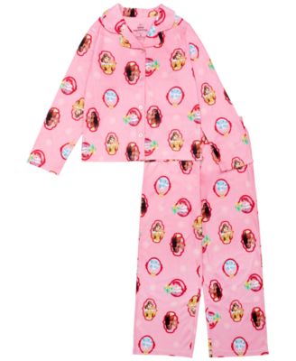 Disney Princess - Girls Toddler 2T-4T 2-Piece Printed Top and Pants Pajama Set