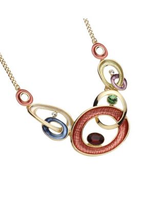 Women's Circular Cluster Jewellery Set
