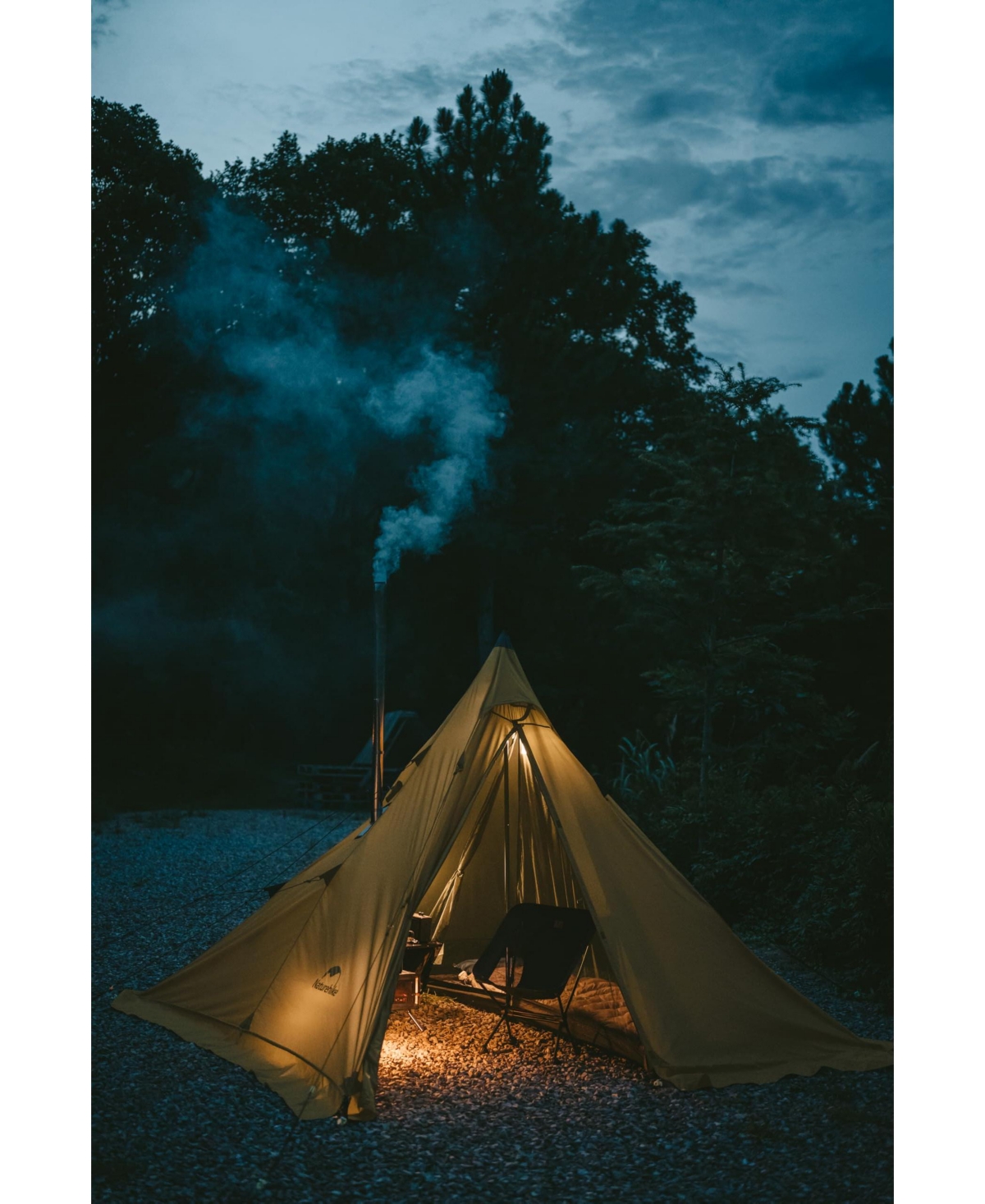 Naturehike Ranch Fire Teepee Tent, 4 Season Hot Tent with Stove Jack, Windproof Waterproof Cold Weather Winter Tents for Camping