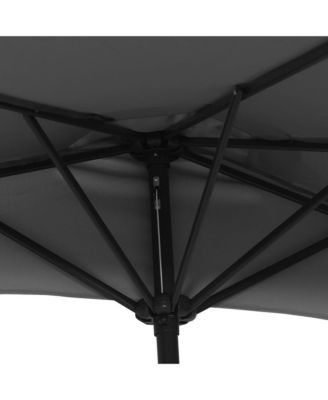 Patio Umbrella Anthracite Polyester, Aluminum, Steel 106.3x56.7 in