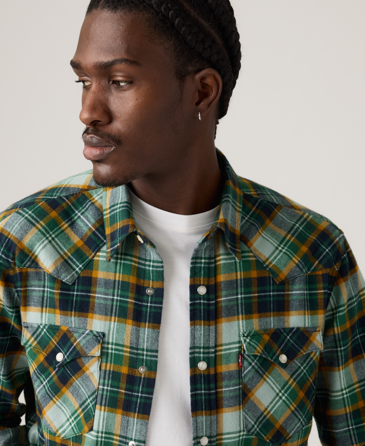 Levi's Men's Classic Standard Fit Western Shirt In Multi