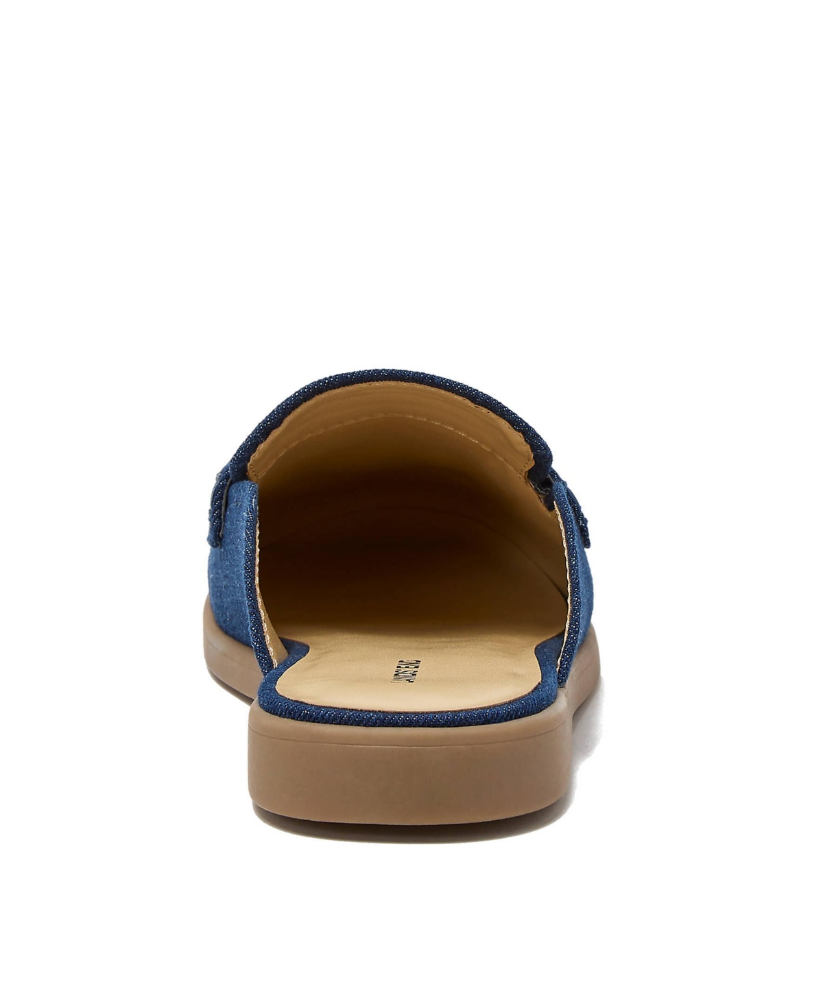 Lands' End Women's Comfort Slip On Denim Penny Loafer Mules