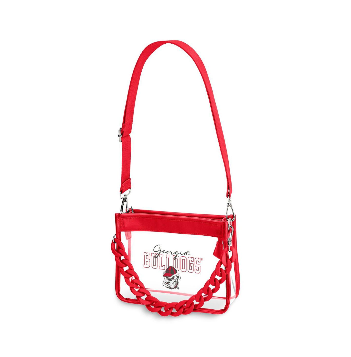 Женская сумка WEAR by Erin Andrews Georgia Bulldogs Plastic Chain Mini Crossbody — фото 1