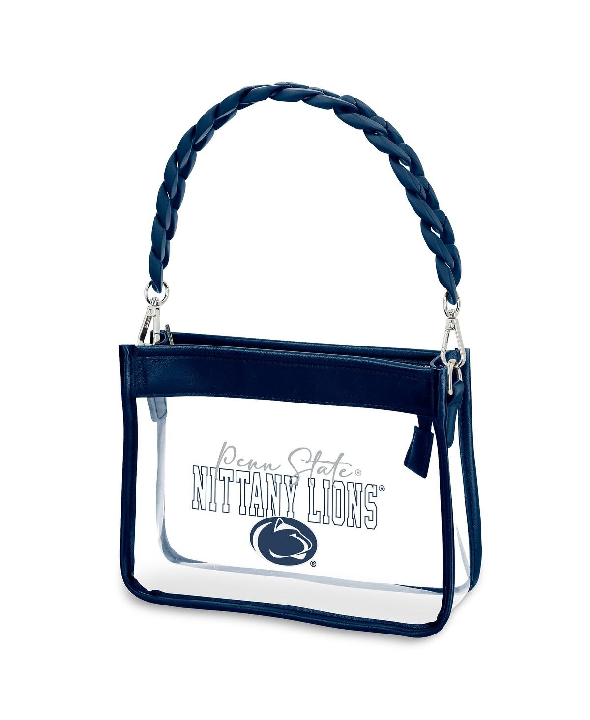 Wear By Erin Andrews Penn State Nittany Lions Plastic Chain Mini Crossbody In Transparent