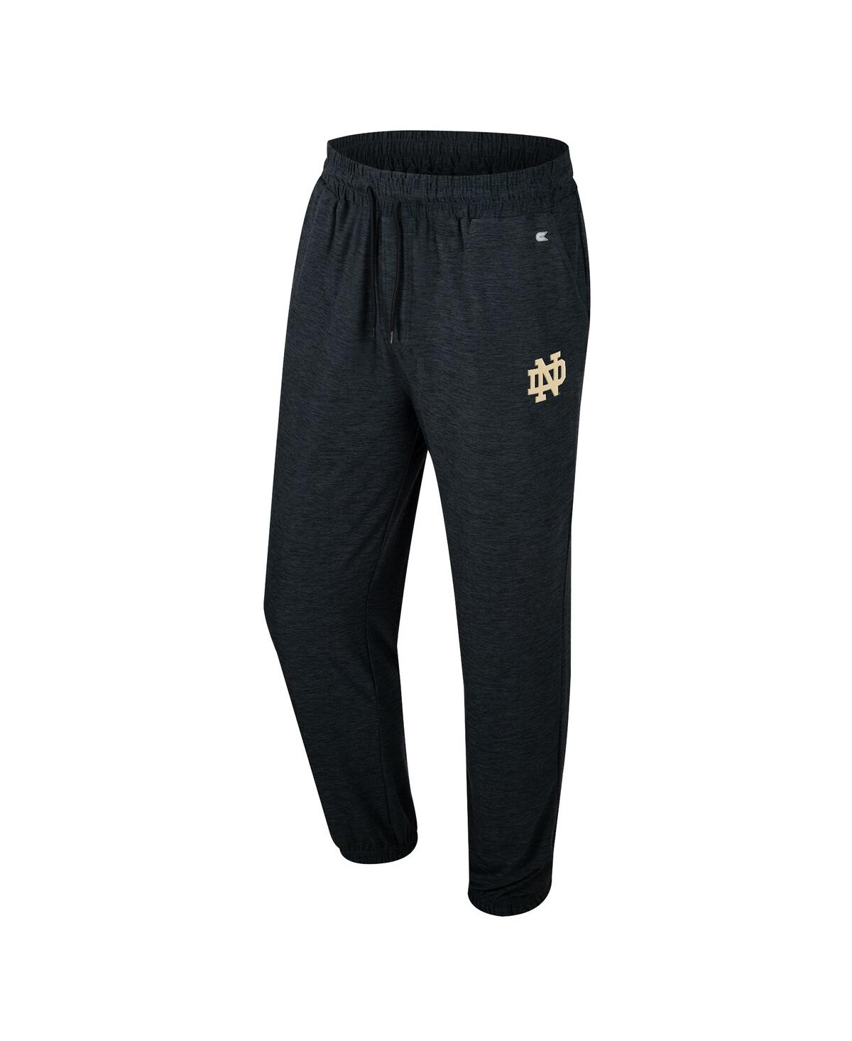 Colosseum Men's Navy Notre Dame Fighting Irish Revolution Jogger Pants In Black
