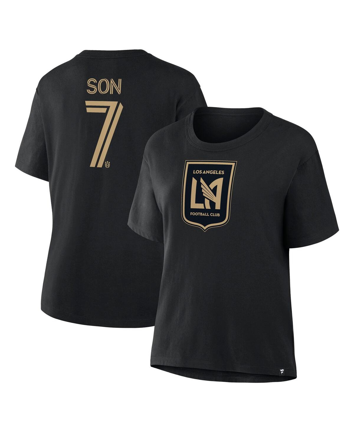 Fanatics Women's Son Heung-min Black Lafc Name Number T-shirt In Black